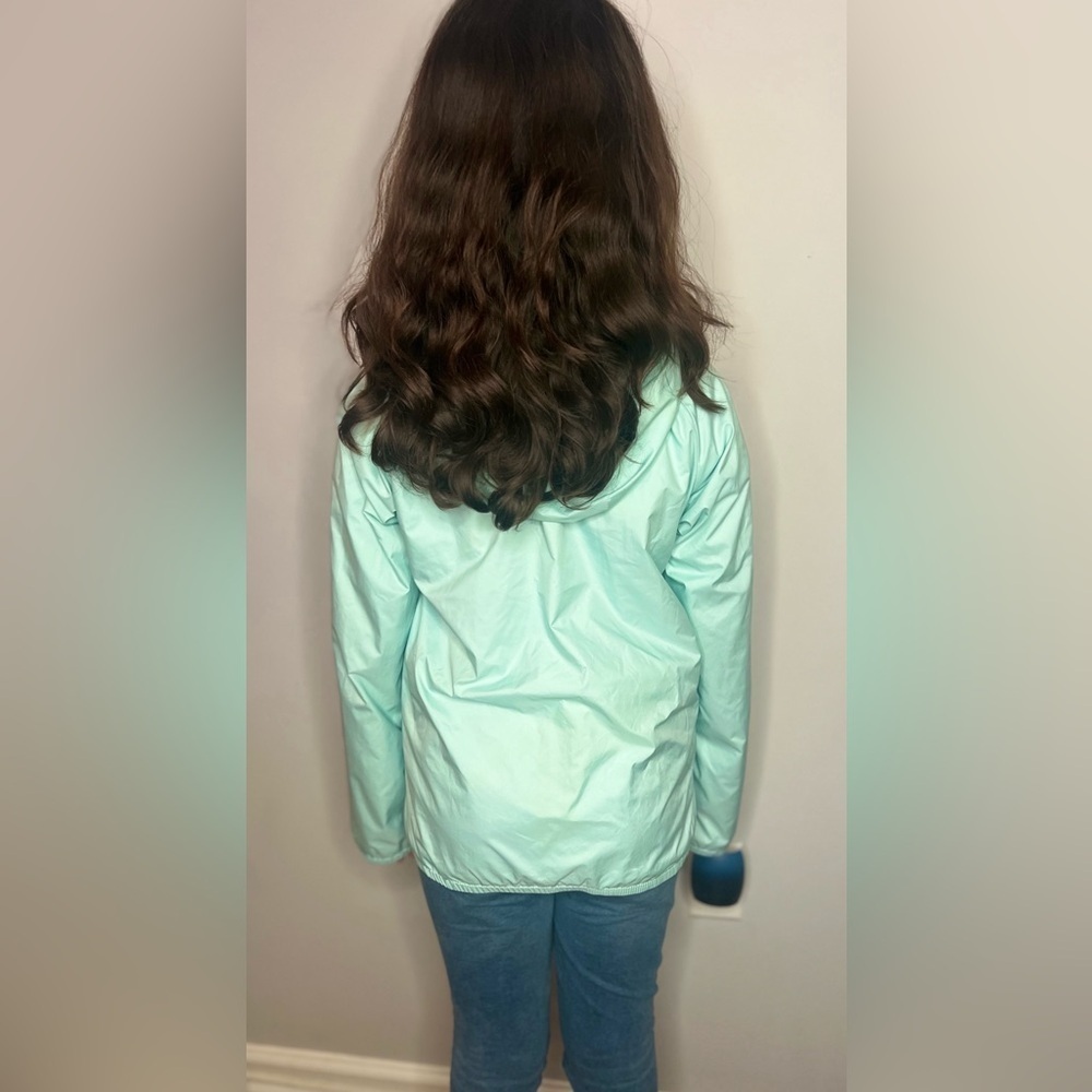 The North Face Jacket Youth Size Girls 14-16 Windbreaker Mint Green Floral - Picture 8 of 8